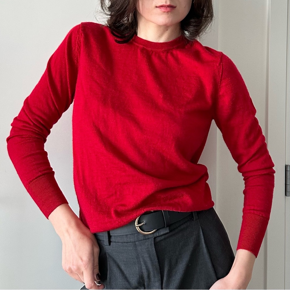 Uniqlo Red Wool Sweater